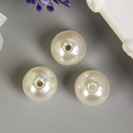 Astra beads 10 mm, set 25 grams, dairy-1