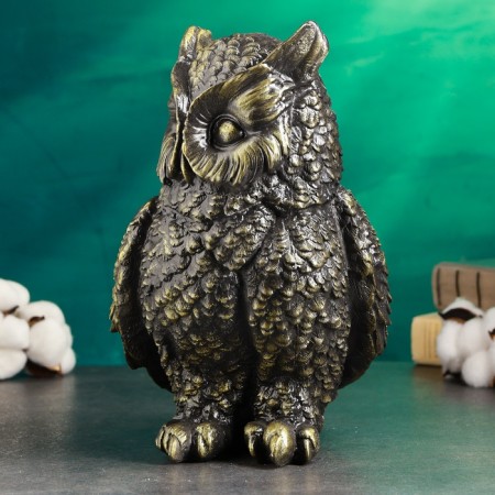 Pigger "Owl Big" black, gold, 27 cm-2