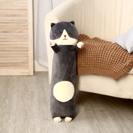 Soft toy-podushka "Cat", 65 cm, color gray color