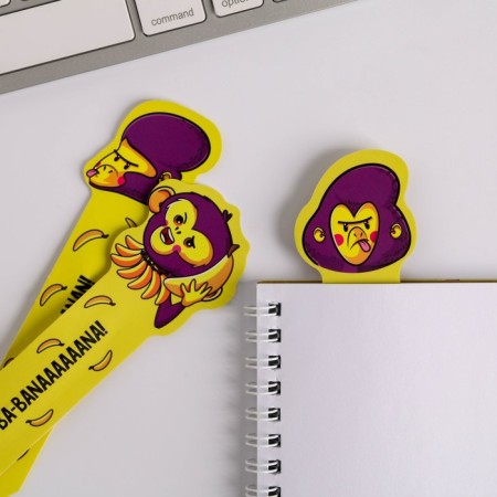 Gorilla set, A6 sketchbook + paper pens 3 pcs, 18.2 x 19.5 cm-7