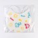 Badion of children 18x18 cm., Microfiber with PVC coating "Vitosha", white