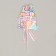 Topper "Happy Birthday. Castle with ribbons "
