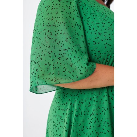 Women's dress, size 62, green color-5
