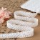 Knitted lace, 20 mm × 10 ± 1 m, white color