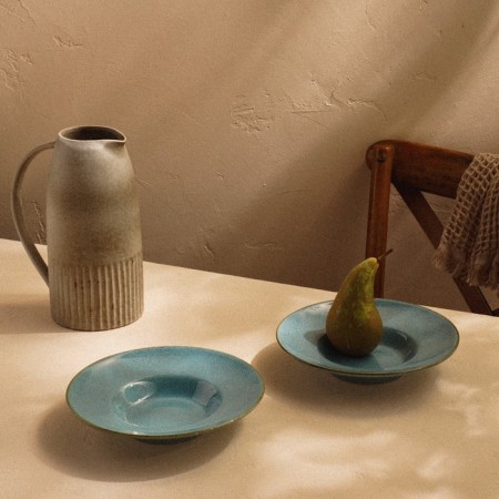 A set of plates for paste SL Home "Azzura", 160 ml, d = 21.5 cm, the color is turquoise-4