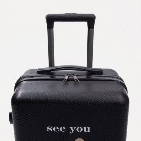 Small suitcase 20 "on lightning, code castle, black color-3