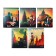 Notebook 48 sheets, in a cage, "anime and megalopolis", cover shaking cardboard, twin-lak, UV-lak, 5 designs, mix