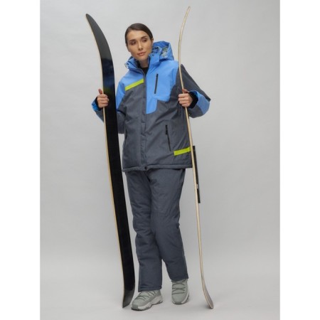 Ski suit female, size 54, blue color-12