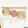 Decorative hooks with a mirror metal "circles" 45x6x30 cm
