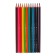 Pencils 12 colors BrunovisConti Happycolor, three -sided, mix