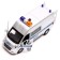 Metal machine "Citroen Jumper Police", 14 cm, doors, trunk, inertia, silver color
