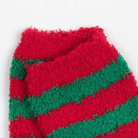New Year's Tensor Minaku socks in red-green strip, river 36-39 (23-25 ​​cm)-1