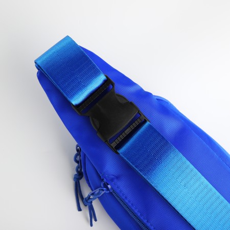Lightning waist bag, 2 pockets, blue color-3