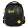 School backpack 37 x 28 x 13cm, ergonomic back, Across 557, gray/orange