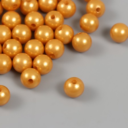 A set of beads "Pearls" d 12 mm, 250 gr, dark beige-1