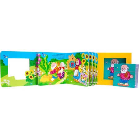 Favorite fairy tales with cubes. Turnip-2