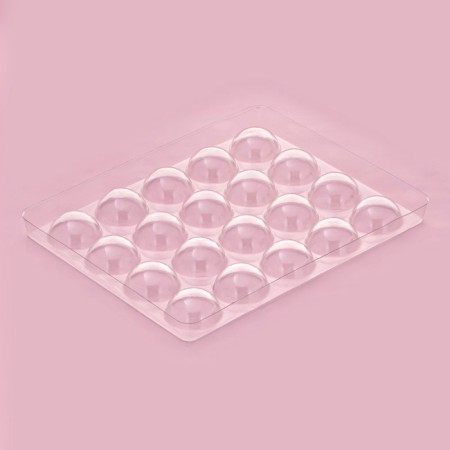 Form for chocolate and sweets "Semosfer", 23.6 × 18.8 cm, 20 cells (4 × 4 × 1.8 cm)