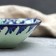 Salennik Rishtan ceramics "Flowers", 19 cm, blue