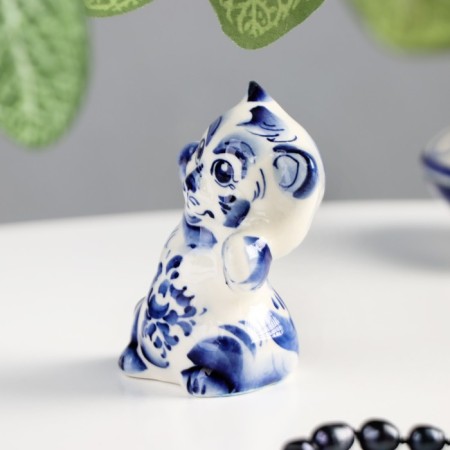 Сувенир «Кот Феликс», 8 см, гжель-1