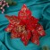 Decor "Winter Flower" Spraying Bloss, 24x20 cm, red