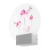 Bra "Lotos" LED 6W 4000k white 19.5x6x19.5 cm
