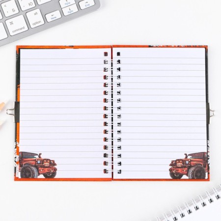 Notepad on the lock A6, 50 L "Real Hero"-3
