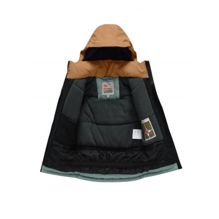 Ski costume for a boy, height 116 cm, brown color-3