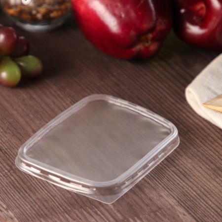 Plastic disposable “JPPLAST” plastic, 10.8 × 8.2 × 10.6 cm, for a rectangular container, the color is transparent