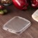 Plastic disposable “JPPLAST” plastic, 10.8 × 8.2 × 10.6 cm, for a rectangular container, the color is transparent