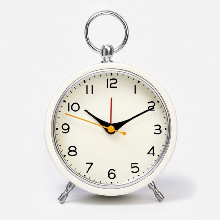 Alarm clock "Snow", with backlight, D-11 cm, battery 2 aa