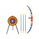 Onions "Sports", with targets and Kolchans, shoots suction cups