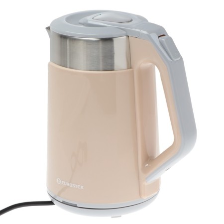 Electric kettle eurostek eek-2027, plastic, flair, 1.8 l, 1500 watts, beige-1