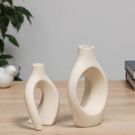 VAZA Ceramics Table "Lovis" 14x7x15 cm-2