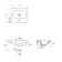 The built -in sink Cersanit Moduo 50, with 1 hole for the mixer, white