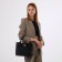 Women's bag with lightning, black color