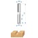 Frases groove Encor expert 28009, straight, according to chipboard, d = 8 mm, 8 x 25 mm 25 mm