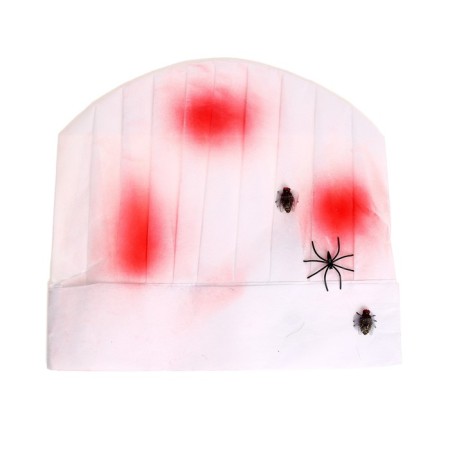 Carnival hat "Cook" with blood and spiders-5