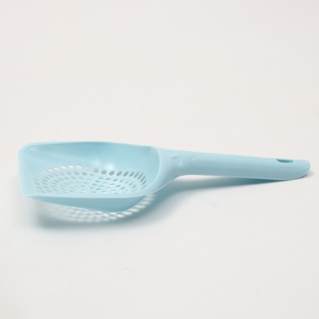 A toilet scoop with a fine mesh, 25 cm x 15.5 cm, blue-4