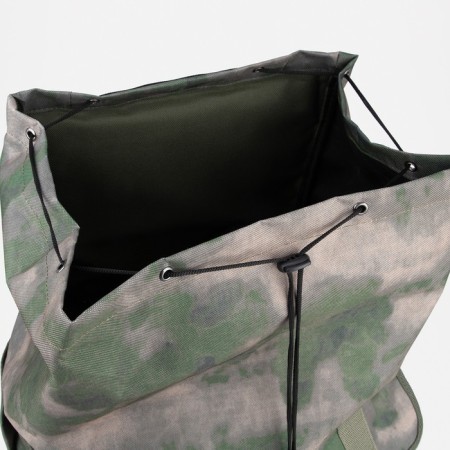 Tourist backpack, 55 liters, cord department, 3 outer pockets, ZFTS, green color-5