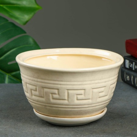 Pot Flower Meander No. 2 2l 14*21cm 1Sort White Mix-2