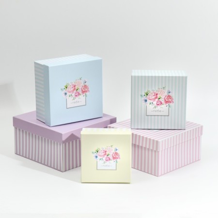 Set of boxes 5 in 1, gift packaging, “you”, 14 x 14 x 8 - 22 x 22 x 12 cm-1