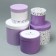 Set of hats 5 in 1, gift packaging, Lavender, 13 x 14 - 19.5 x 22 cm