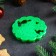 Books Form "Christmas tree", cutting, stamp, d = 9 cm, green color