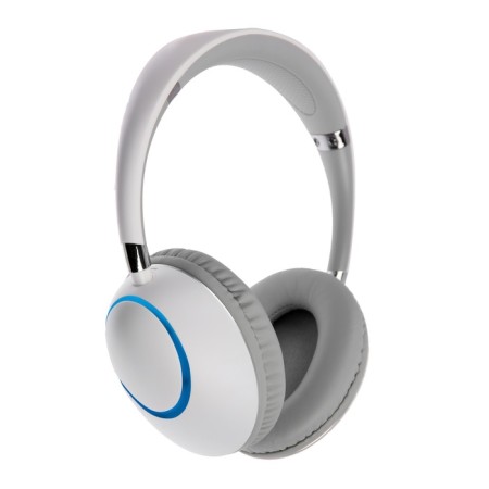 AKZ K53 headphones, wireless, full -size, microphone, RGB backlight, white-1