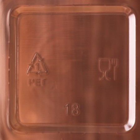 A glass - a kremanka plastic disposable for a freesh seal, 8 × 8 × 7.5 cm, 270 ml, a transparent color-1