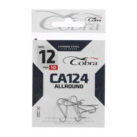 Cobra Allround hooks, series CA124, No. 12, 10 pcs.