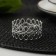 Ring for napkins "Wreath", 4.5 × 2 cm, silver color