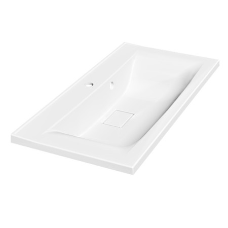 Paola Elegante sink, half -around, 90 cm, rectangular