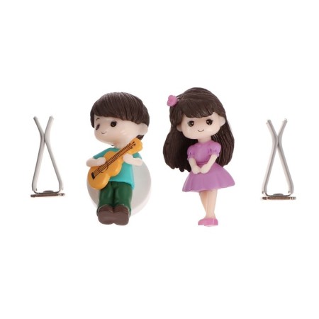 Toy in a car deflector, a couple in love, K4-2