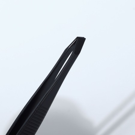 Pinzet "Premium" beveled, narrow, 9 × 0.6 cm, on the blist, black color-3